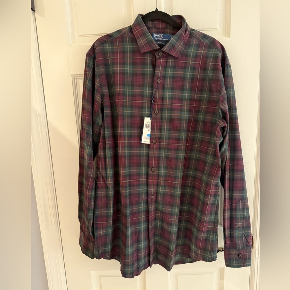 Polo Ralph Lauren Red and Green Plaid Shirt